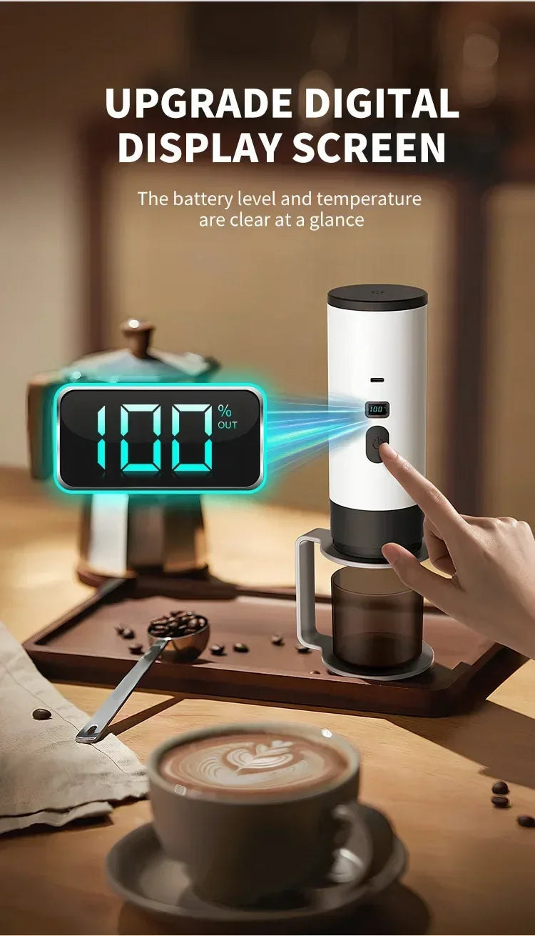 Kaffeemaschine 2025: INSIS FEMME Portable Electric Coffee Maker 3-in-1 - Capsule Coffee Grinder Travel Cordless Heating Car Home Camping Collection