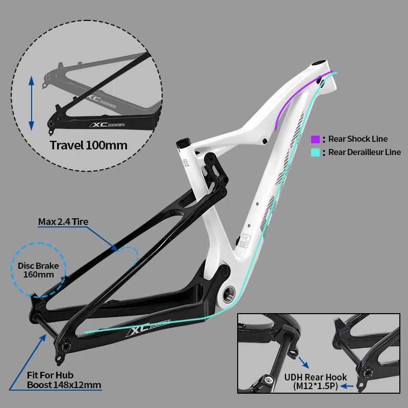BXT 29er Carbon Vollfederung - Boost 148x12mm 100mm
