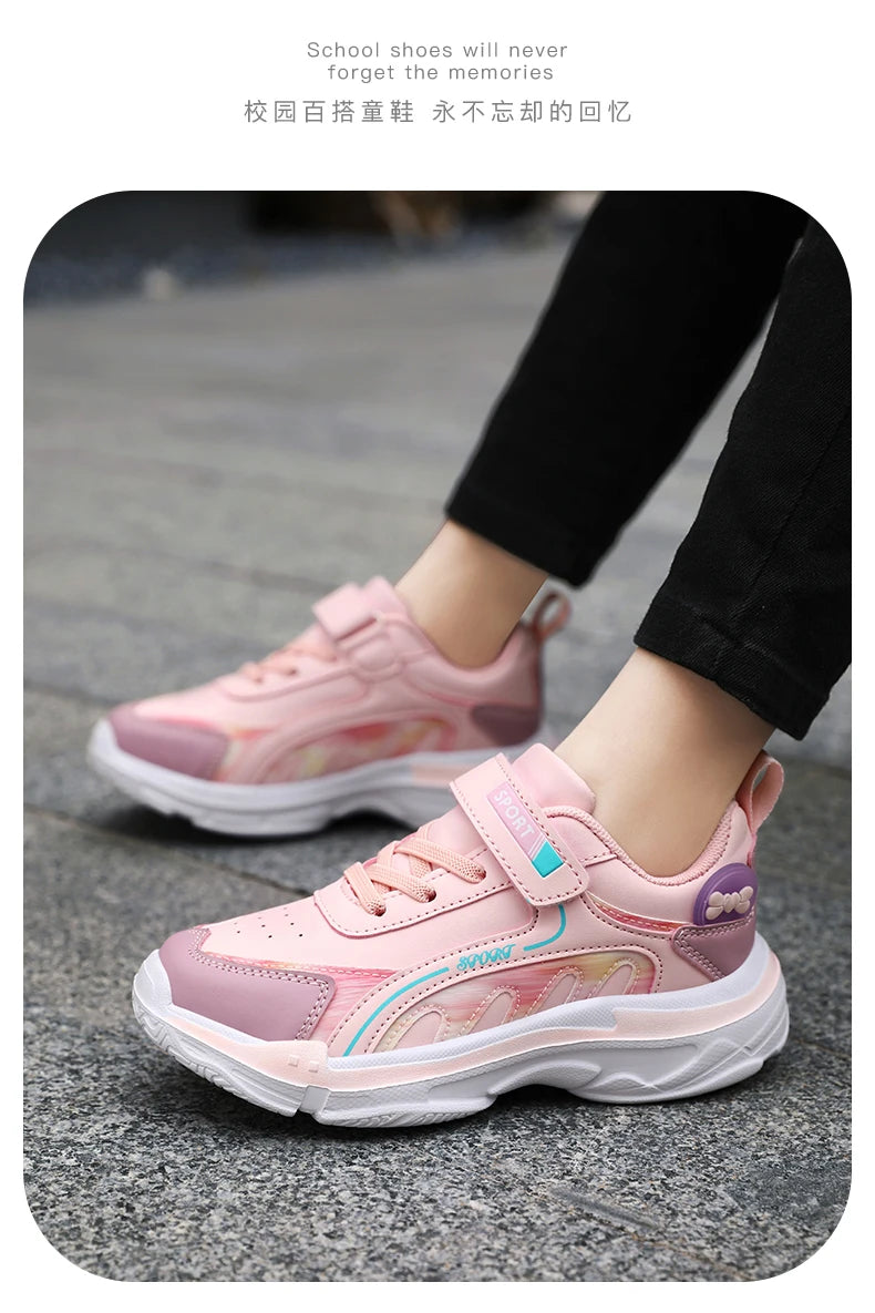 Schule Sneaker Für Mädchen Rosa 2025 Neu Komfortabel Frühling Casual Schuhe Für Kinder Weich Flexibel Kinder Mädchen Sport Schuhe