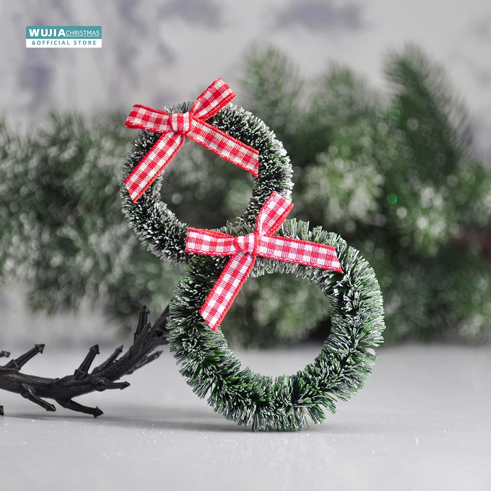 CN Guangdong Mini Türkränze Handgefertigt - 12er Set, Klein Grün