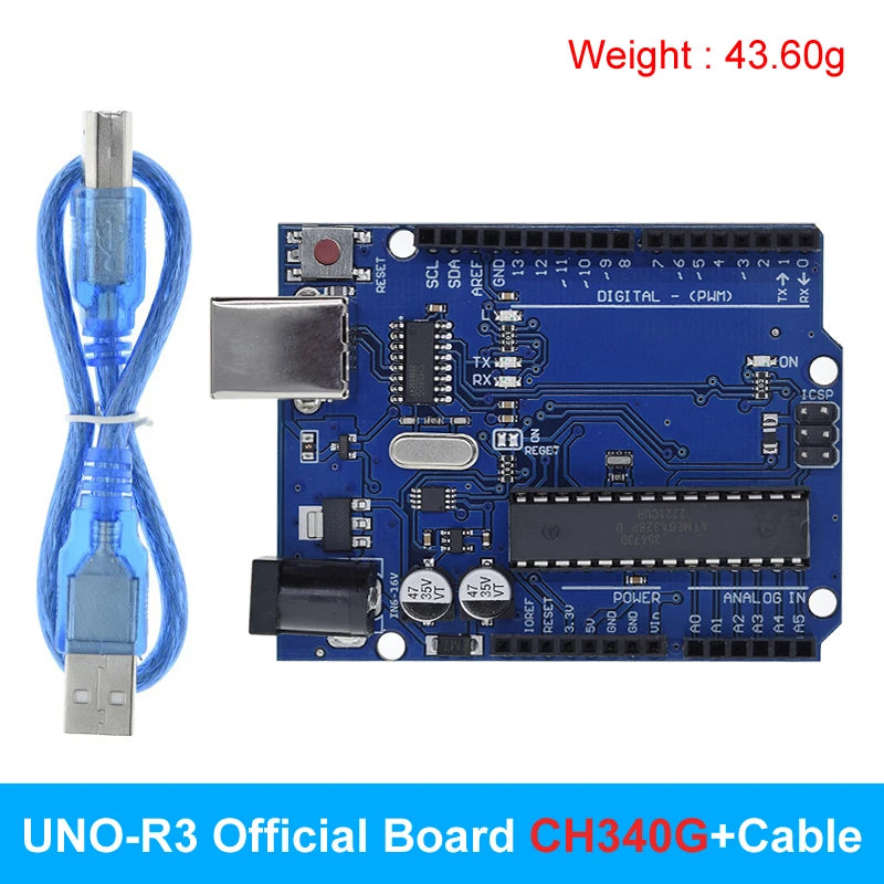 UNO R3 Entwicklung Board ATMEGA328P CH340 / ATEGA16U2 Kompatibel Für Arduino mit Kabel R3/R4 UNO Proto Shield Erweiterung Board