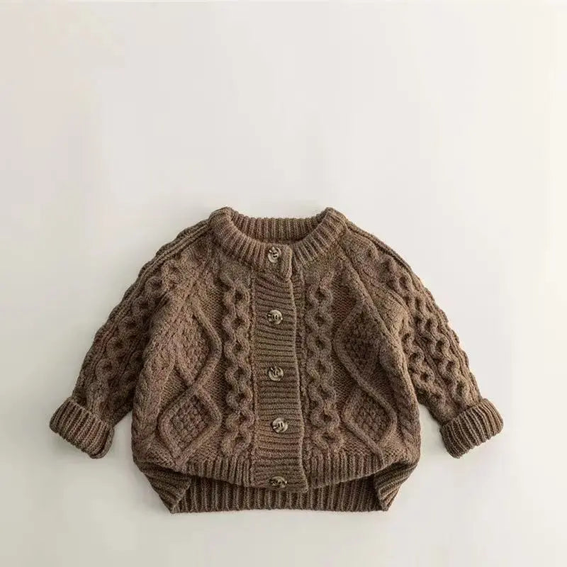MiniStyle Strickjacke Unisex - Gr.1-6, O-Ausschnitt