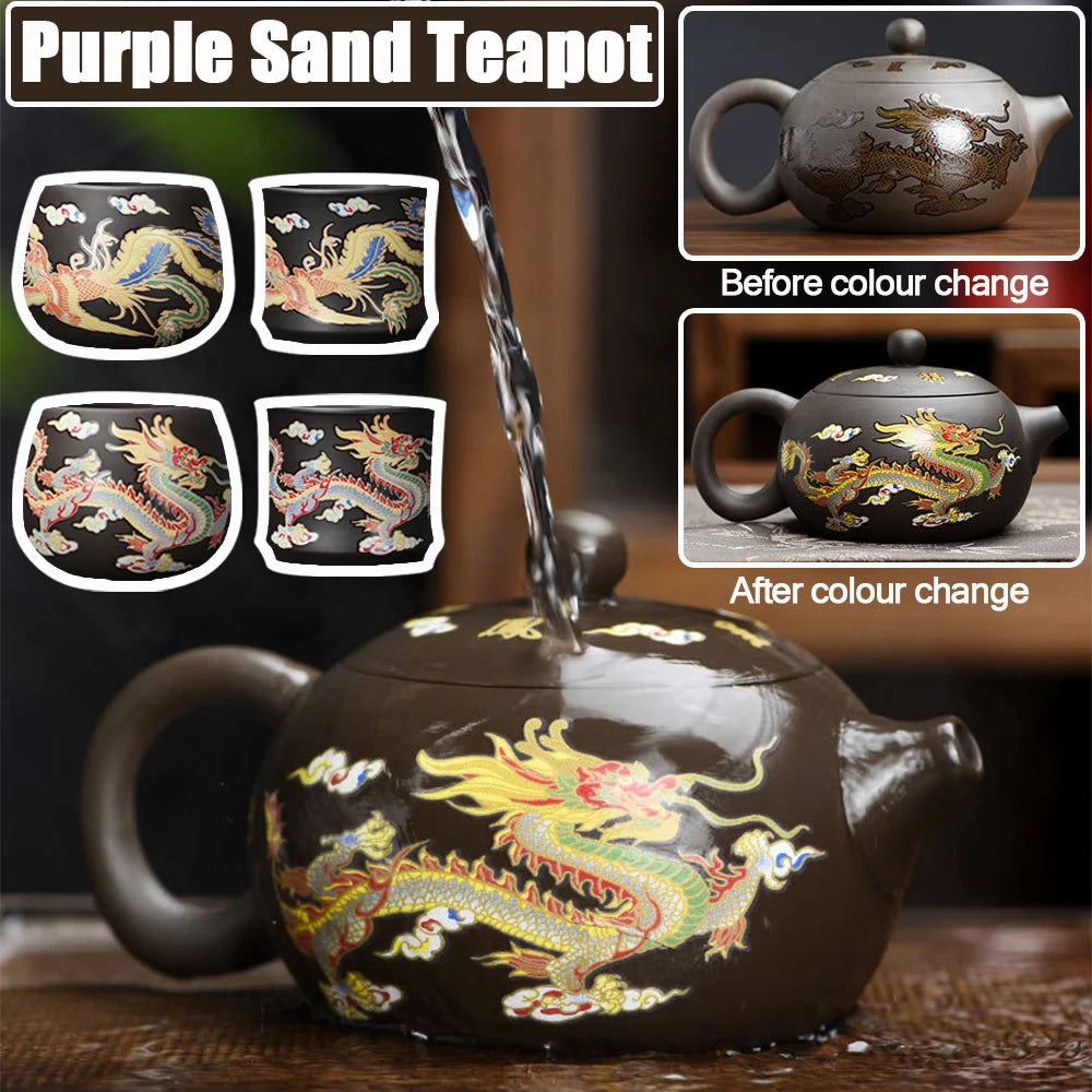 Handmade Farbwechsel Teekanne - 250ml Kungfu Glas Klein