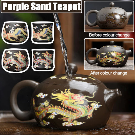 Handmade Farbwechsel Teekanne - 250ml Kungfu Glas Klein