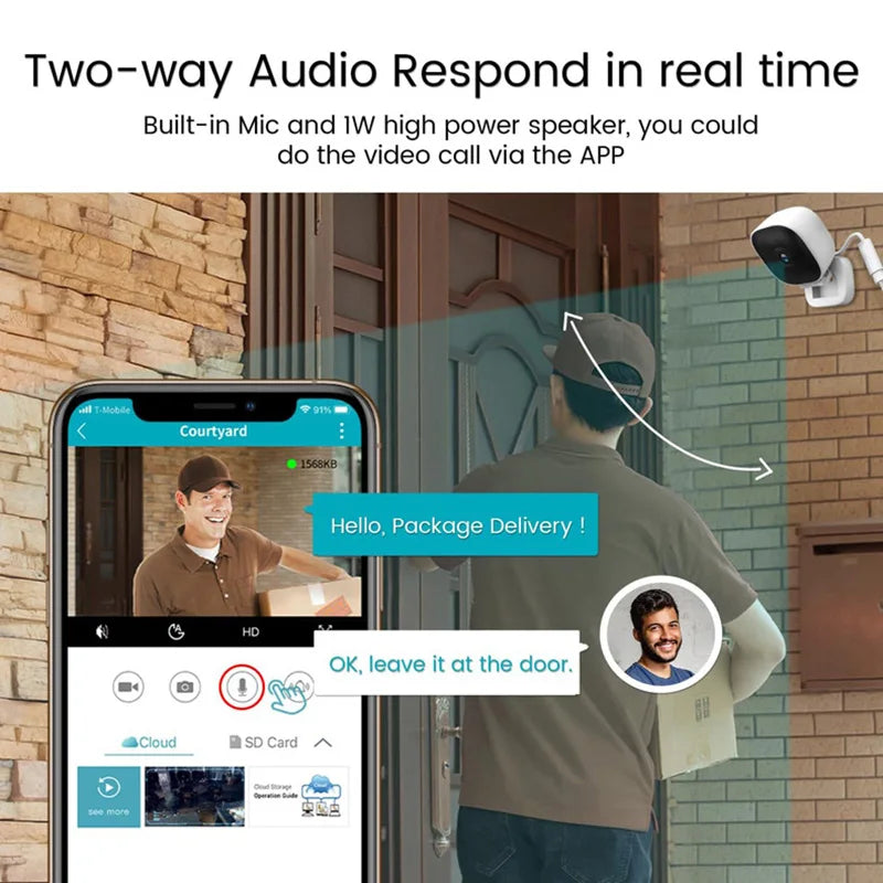 Babyphone 2025: Xiaomi 1080P Wireless WiFi Camera Baby Monitor - Motion Detection Bidirectional Voice Home Safety Security Night Vision Camera Collection