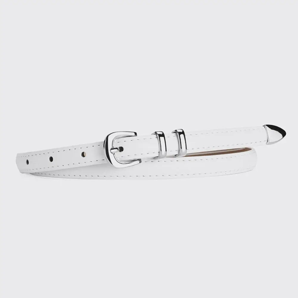 Zhejiang PU Gürtel Silberne Schnalle - 1,4 cm 105 cm