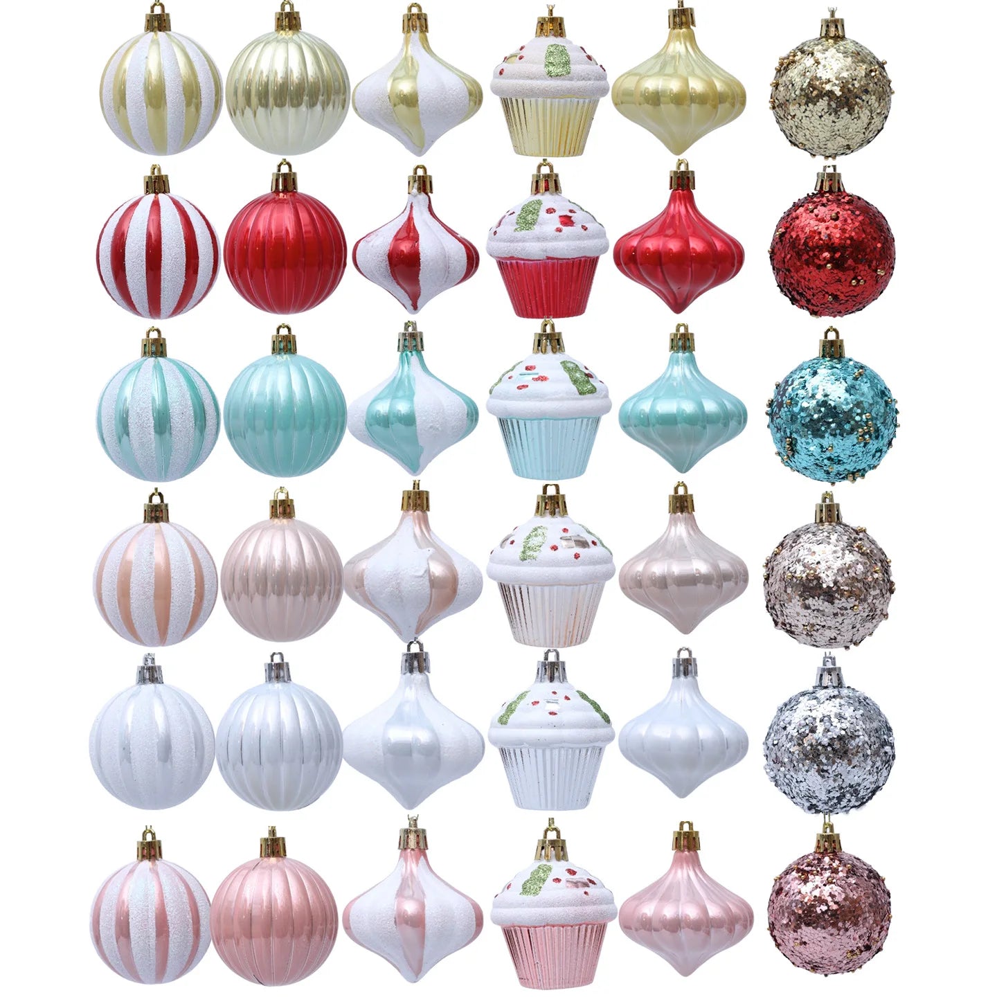 Electronic Farbige Schaumseidenkugeln Glitzernde - Ø6cm,13Stk Rot Grün