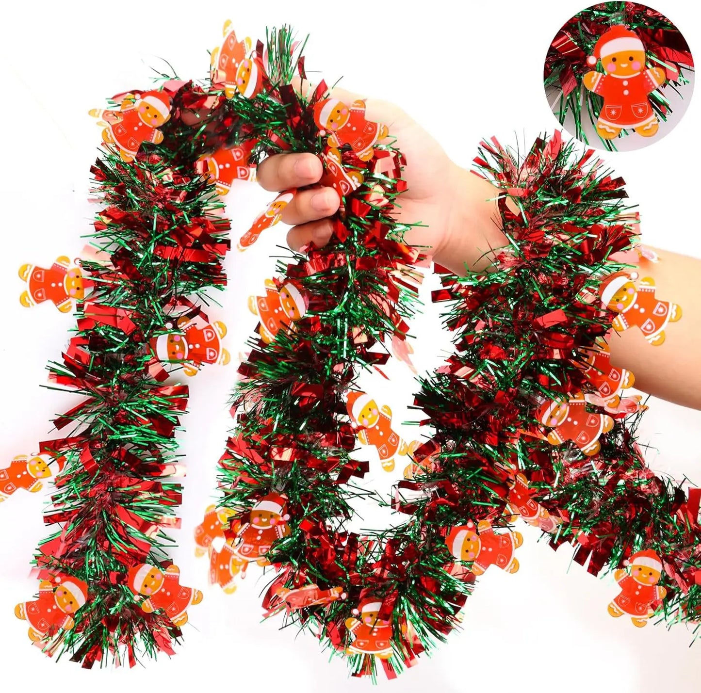 2M Weihnachten Girlande Party Decor DIY Weihnachtsbaum Santa Claus Bänder Kranz Hängen Pendent Weihnachten Party Supplies