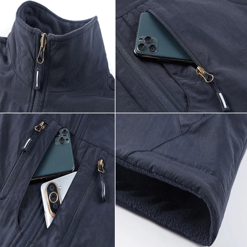 AlpinPro Field Outdoor-Weste Warm - 6 Taschen, Fleece M-XXL