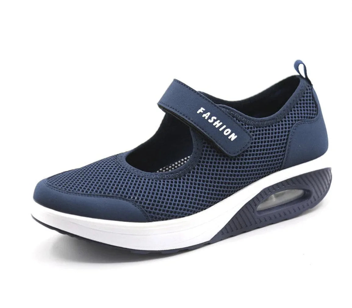 YBQJOO Running Sneaker Mesh Damen - Gr 36-41 Keil 3cm