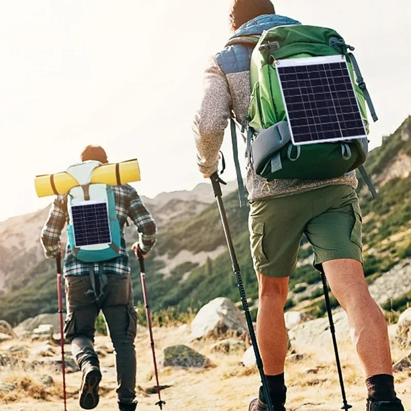 5V Solarplatte - Wasserdichtes Solarmodul mit Dual-USB-Anschluss für Outdoor-Camping