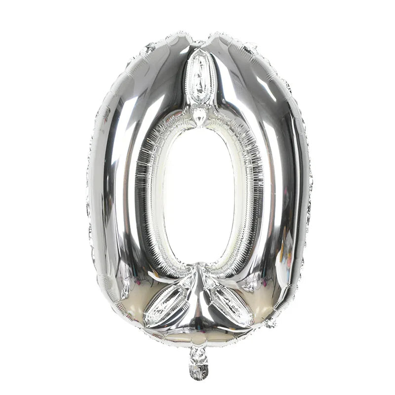 YONGSNOW 32Zoll Zahlenballon - Aluminiumfolie Rosegold