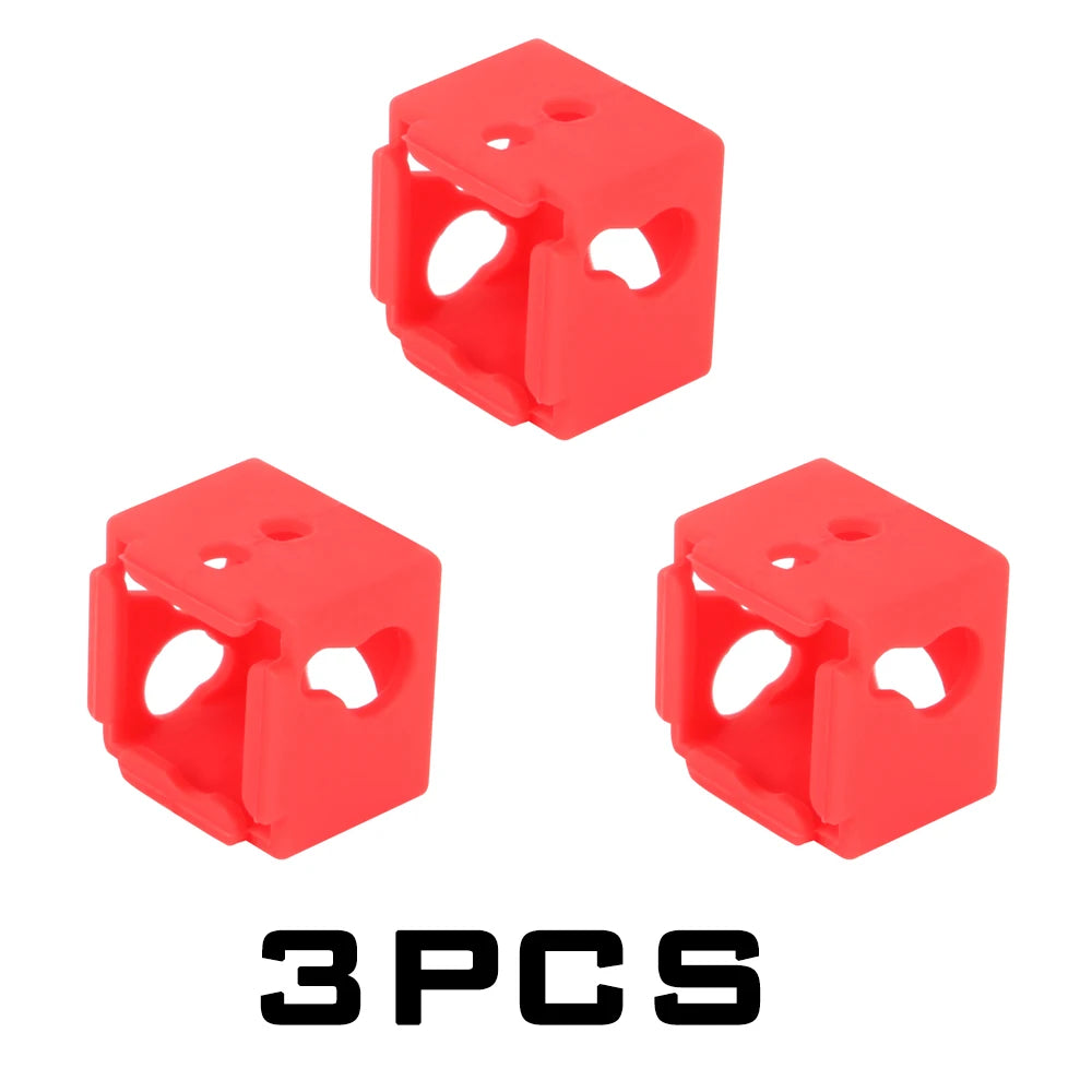 LERDGE Aluminium Heat Block For J-head Extruder HotEnd 3D Printers High Temp Silicone Socks Parts BP6 Heating Block Accessories