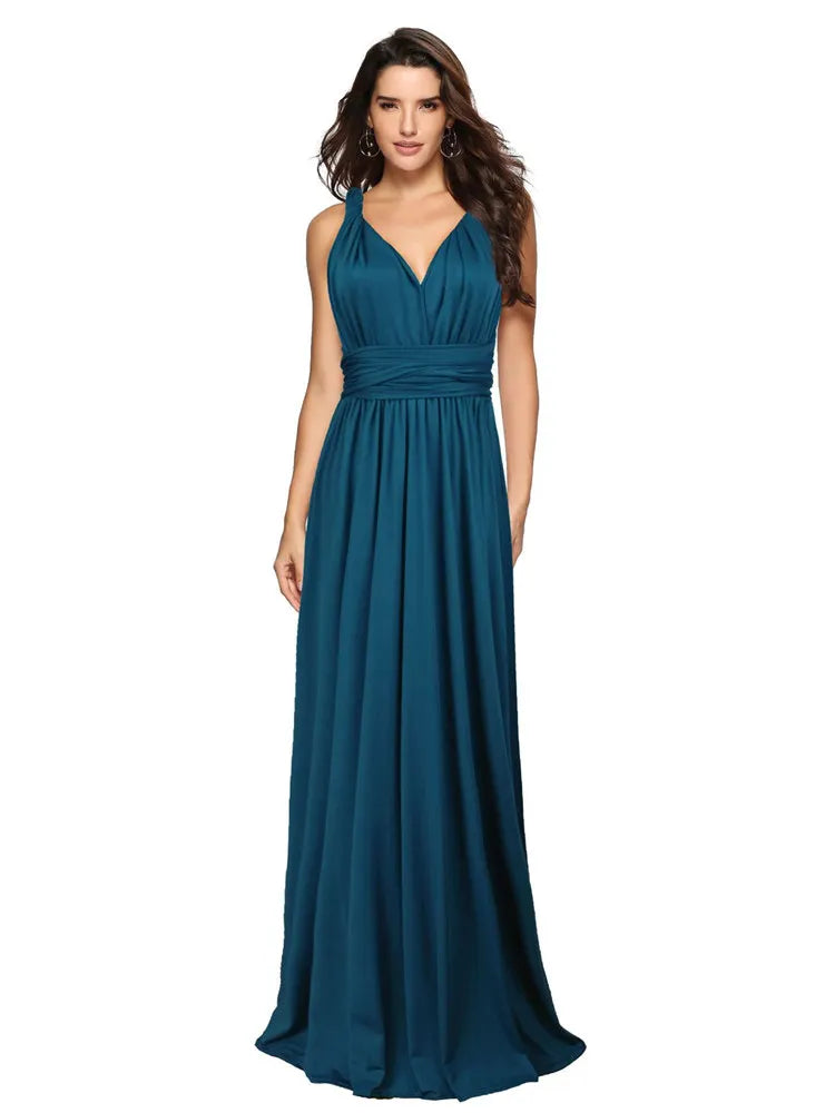 Sexy Women Boho Maxi Club Dress Red Bandage Long Dress Party Multiway Bridesmaids Convertible Infinity Robe Longue Femme