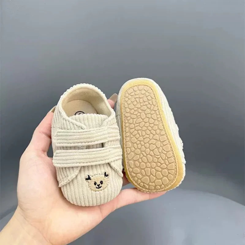 VALENSINA Panda Babyschuhe Anti Rutsch - 0-18 Monate Klett