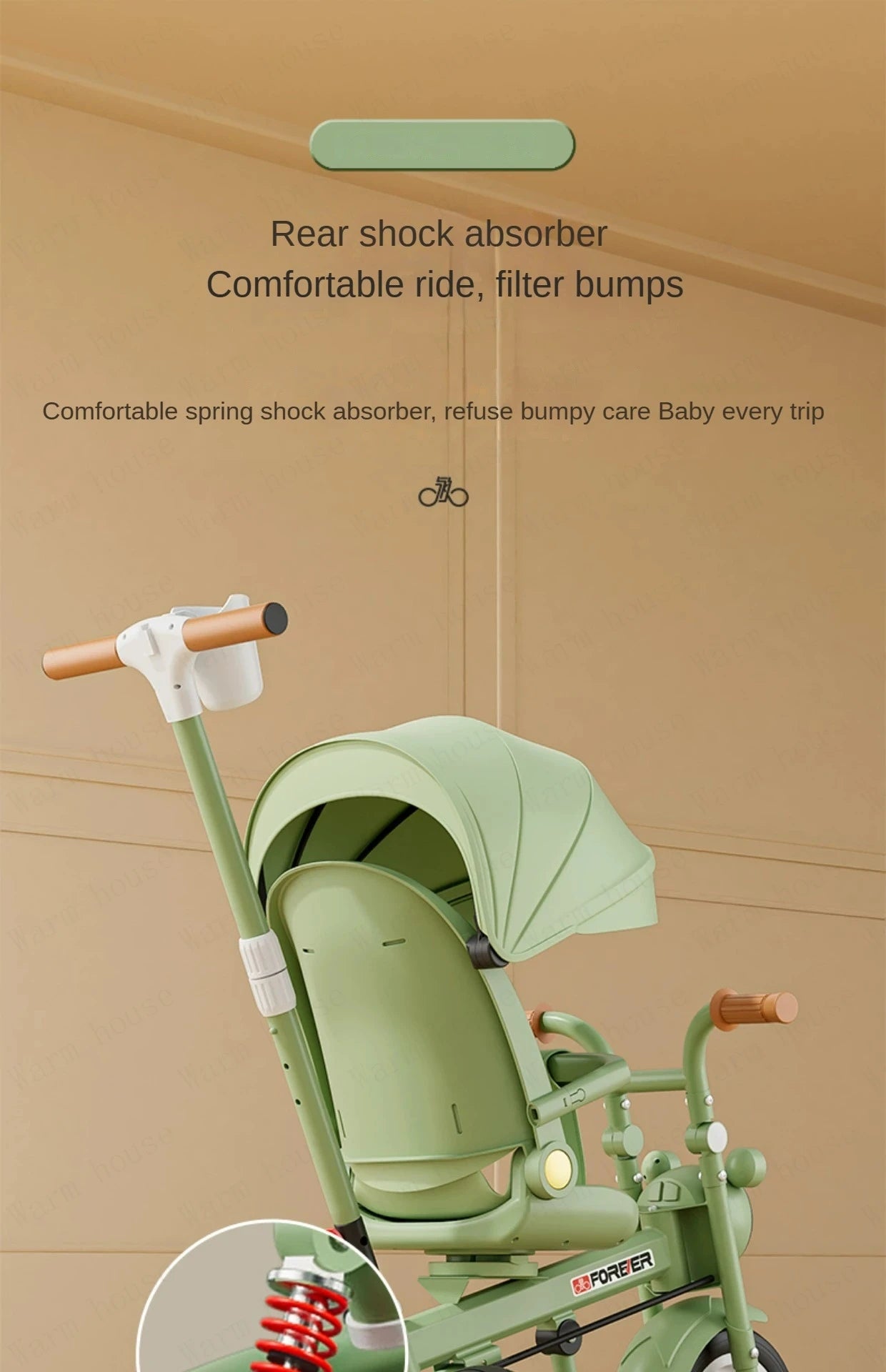 Neues Kindertrikot, Recliner und Sitzender Foldable Portable Stroller, 1-6 Jahre Alt Multifunktionales Kinderfahrrad