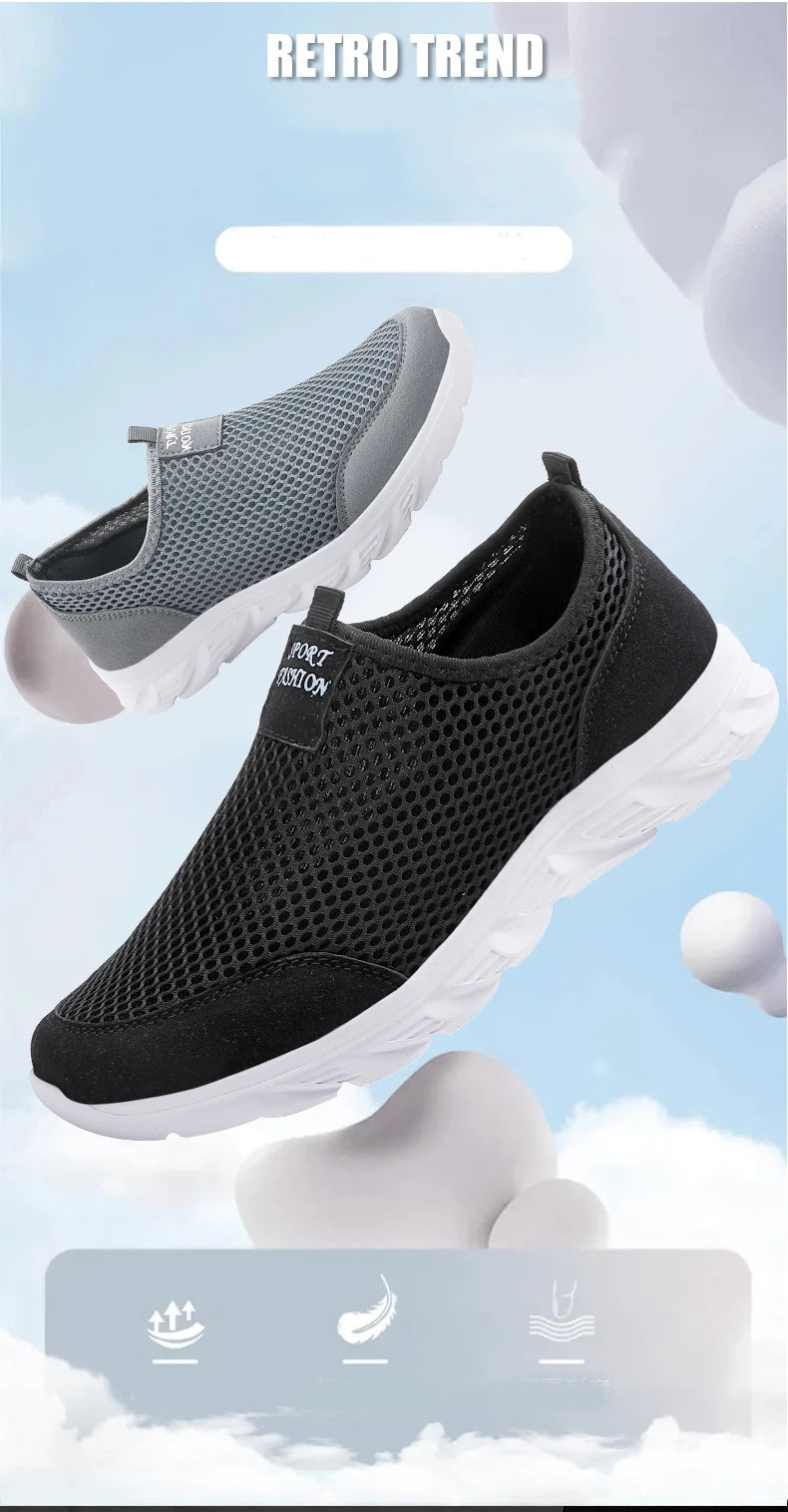 Men's Sneakers Breathable Men Casual Shoes Outdoor Male Slip On Loafers Walking Sneakers Tennis For Men