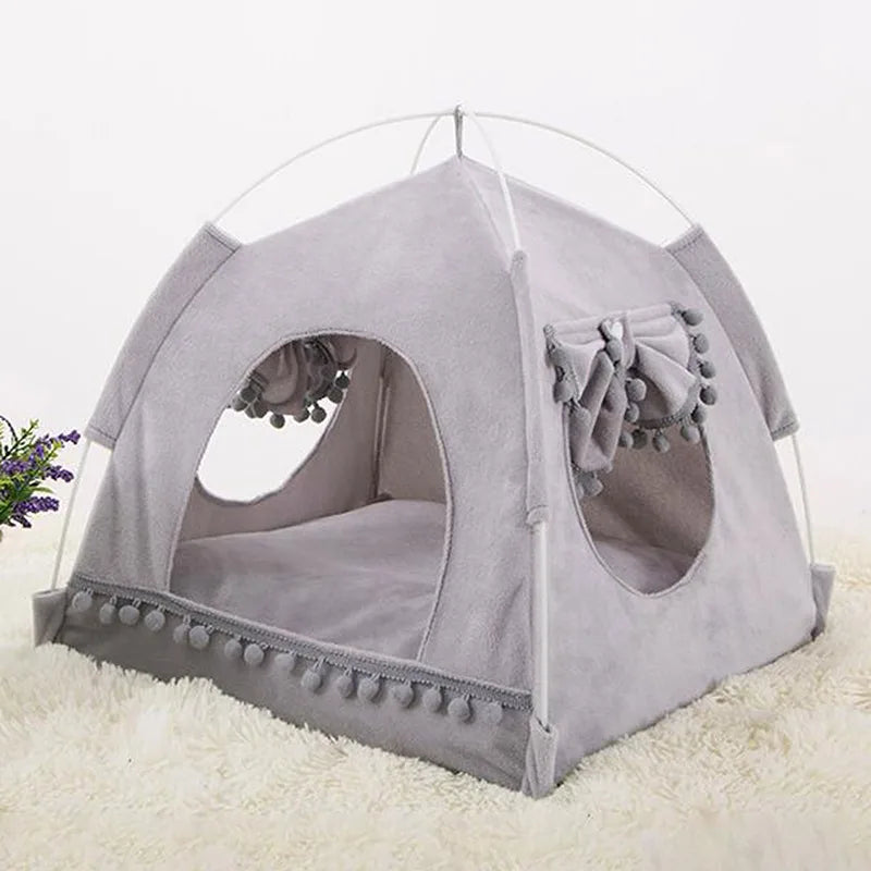 Premium Katzenzelt Bett Komfort - Plüsch 40x40 cm Bis 8 kg