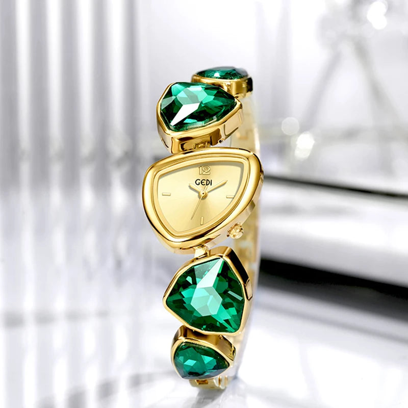 Damen-Armbanduhr 2025: High Quality Women Bracelet - Top Brand Luxury Crystal Rhinestone Quartz Collection