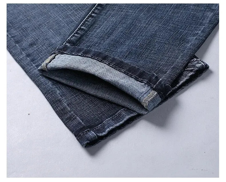 Wthinlee Jeans Gerade Stretch - Größe 32-34, Dicke Mittel
