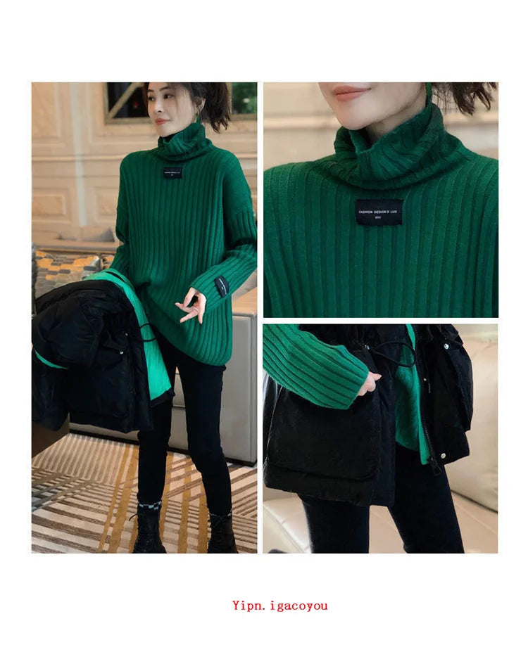 Yipn.igacoyou Cardigan Strickjacke Locker - Länge 66 cm Größe S-XL