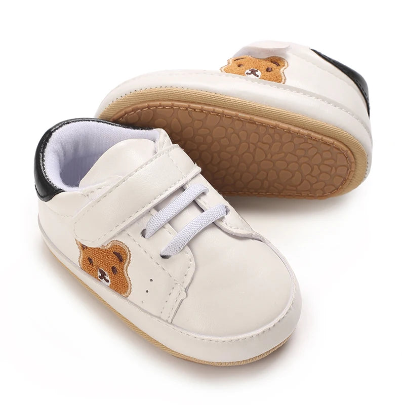 VALENSINA Panda Babyschuhe Anti Rutsch - 0-18 Monate Klett