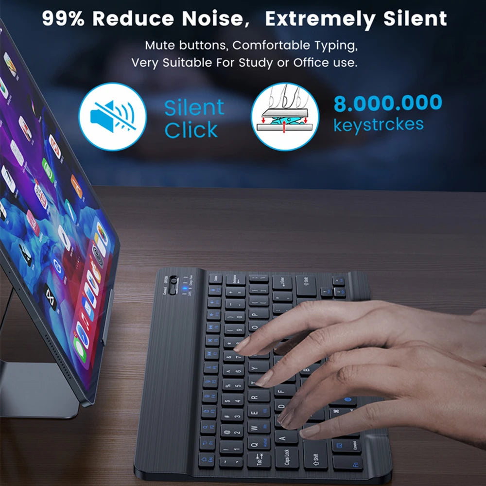Bluetooth Wireless Tastatur und Maus für iOS Android Windows Tablet - Deutsche Version