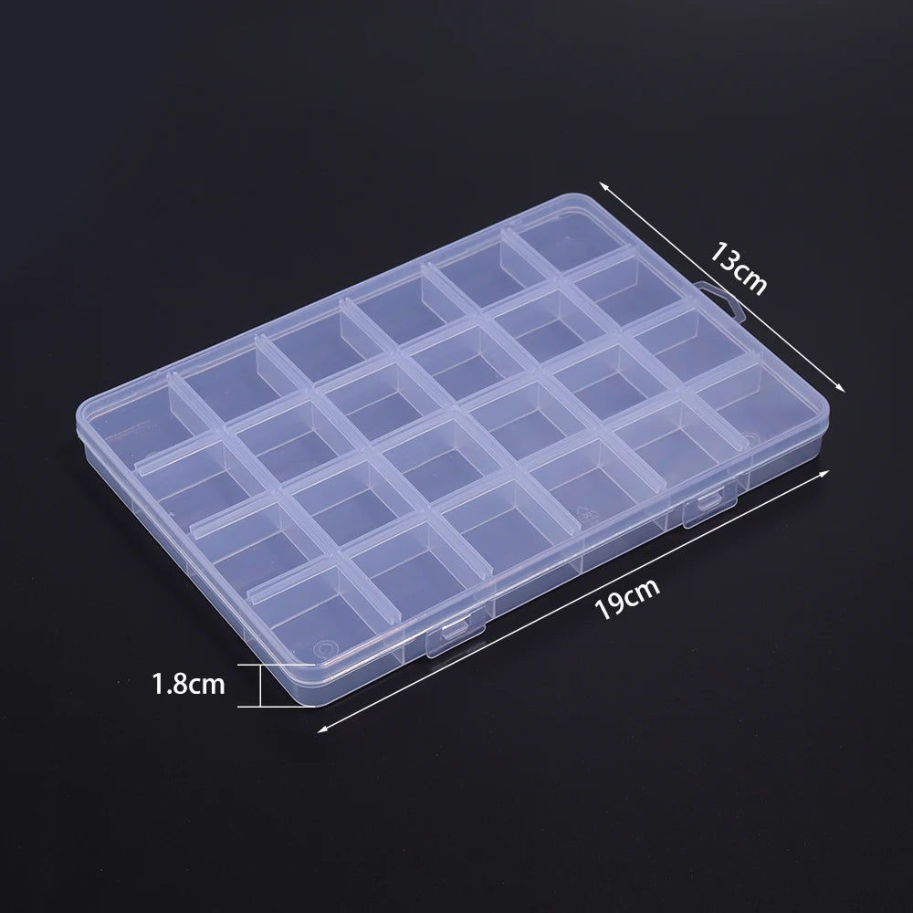 Plastik Schmuck Boxen Plastik Werkzeug Box Verstellbar Handwerk Organizer Lagerung Perlen Armband Schmuck Boxen Verpackung Großhandel