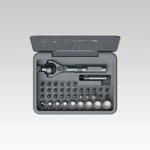 VMAN 40-in-1-Multifunktions-Ratschenschraubendreher-Set mit magnetischen Bits – Mini-Reparatur-Werkzeug-Set für PC, iPhone und Heimgebrauch