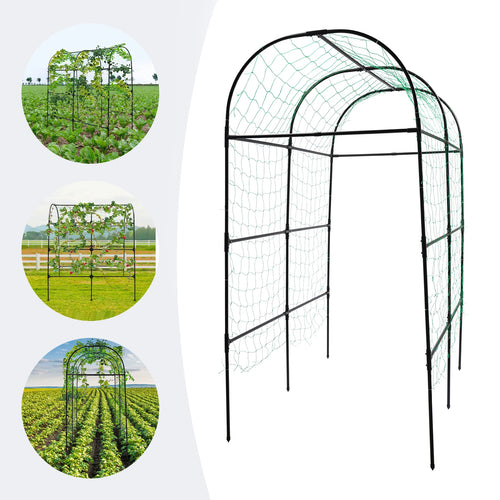 GartenMeister Gartenbogen 230 cm Höhe, 20 mm Rohrdurchmesser, Stahl/PE