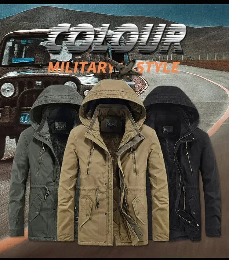 Casaul Parka Abnehmbare Kapuze - Größe M Füllung Baumwolle