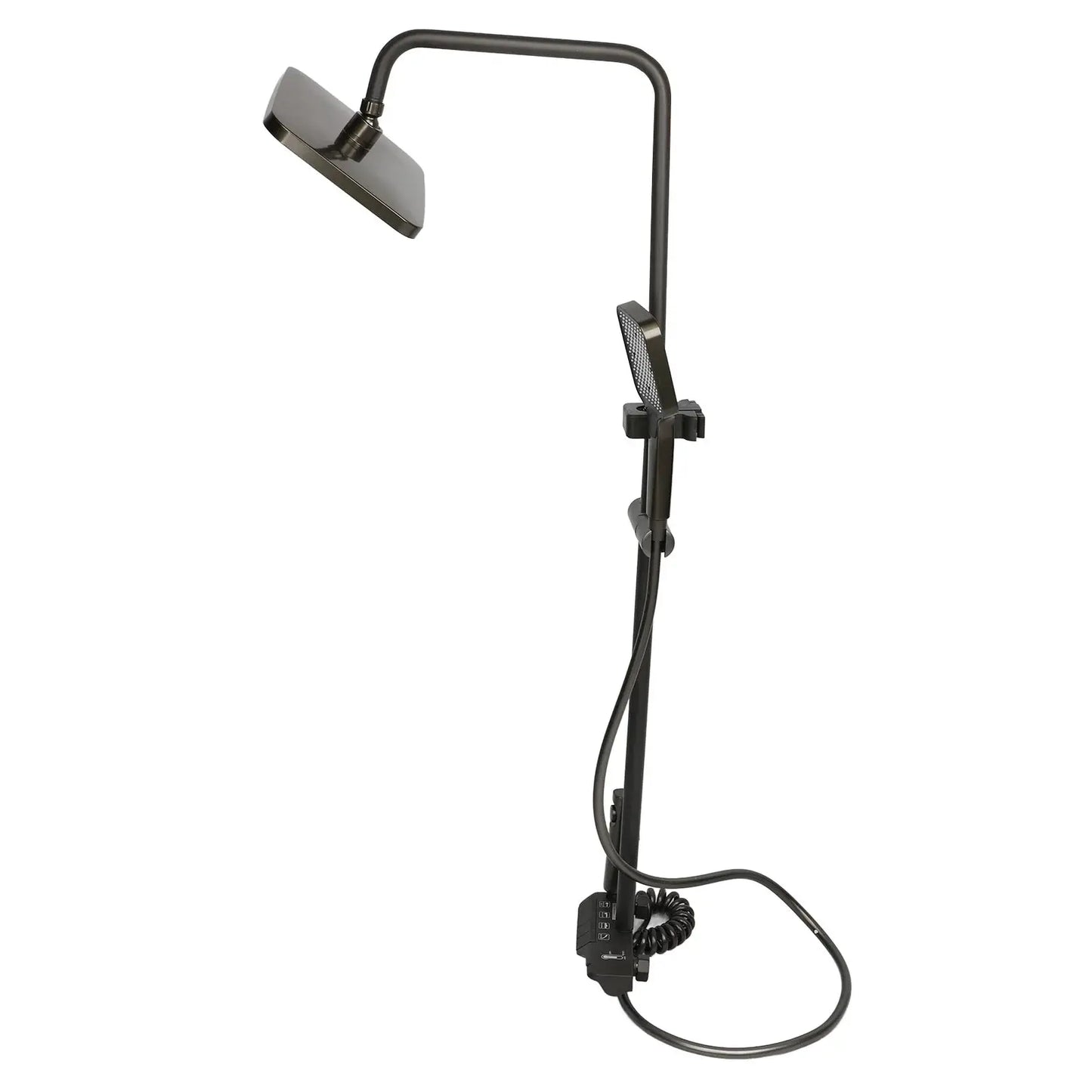 Wandmontierte Duschvorrichtungen, rostfrei, komplettes Duschkopf-Set mit unabhängiger Steuerung, feines Kupfer mit Thermostat für Zuhause by Golden Bridge Store