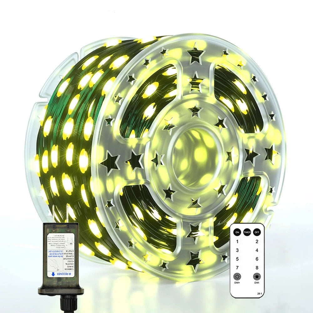 GAHADA Feen-Lichterkette Fernbedienung - 500/1000 LEDs, 50/100 m, 24V