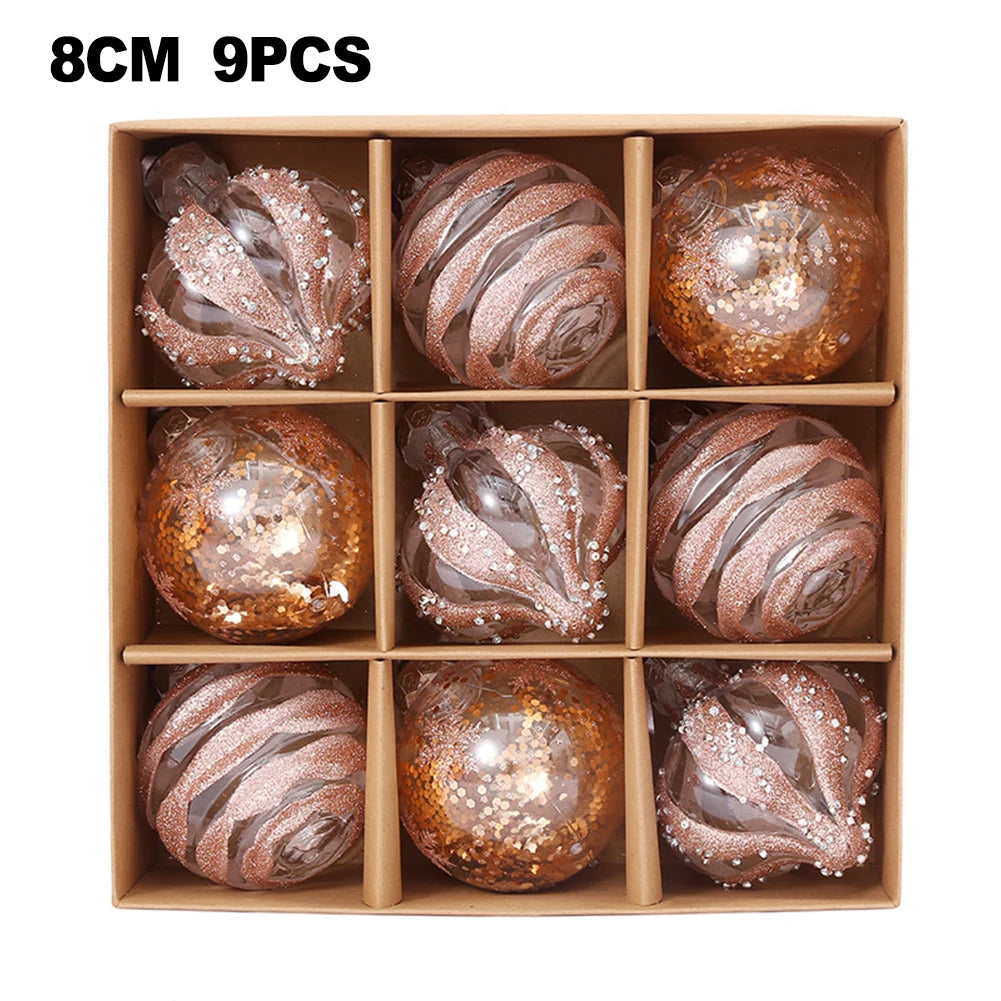 Choice Weihnachtskugeln Bruchsicher - Inhalt 9 Stk, Durchmesser 6 cm