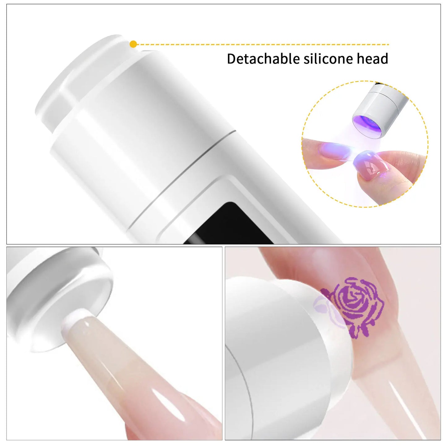 Mini UV LED Nagellampe 2025 - USB Aufladbar Tragbar Handlich - Schnelltrocknend Gel Nagellack Aushärtung