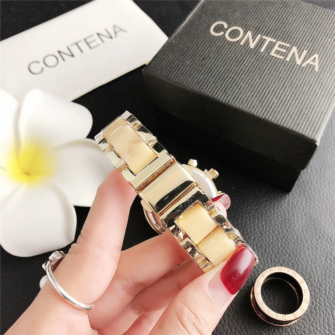 Luxus-Uhren 2025: Top Brand Fashion Rhinestone - Elegant Rose Gold Ladies Bracelet Quartz Collection