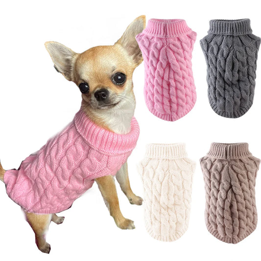 XLeiPet Classic Hundepullover Warm - Knit XS/S/M für Chihuahua