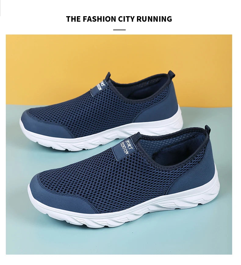 Men's Sneakers Breathable Men Casual Shoes Outdoor Male Slip On Loafers Walking Sneakers Tennis For Men