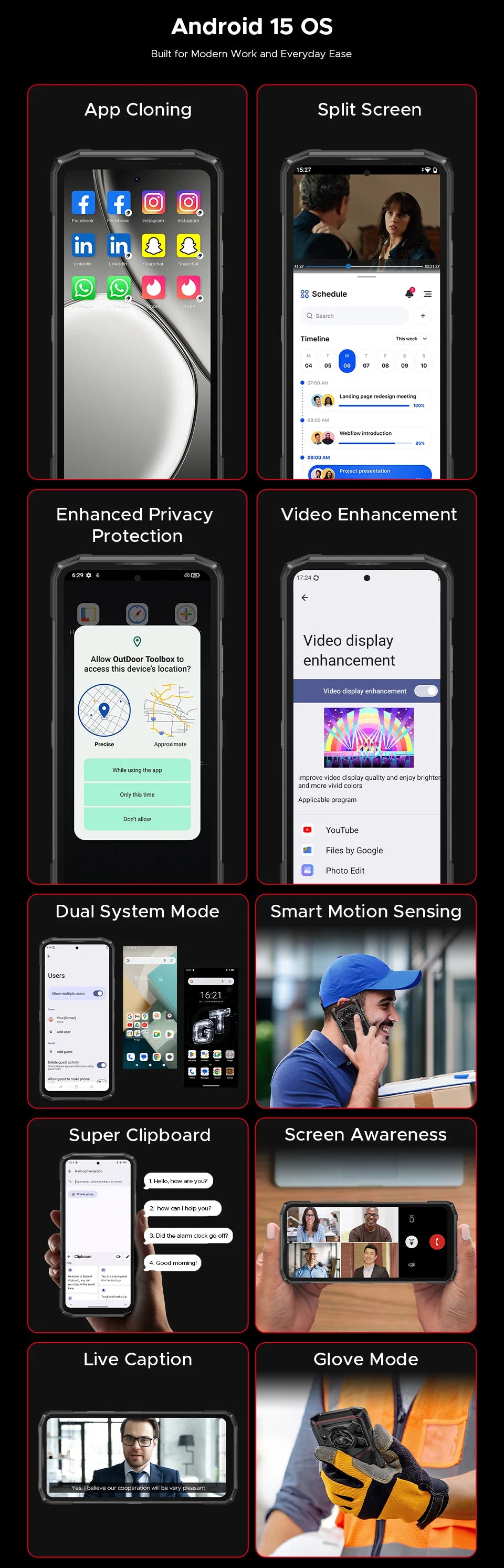 DOOGEE Blade20 Pro Robustes Smartphone - 11800mAh 18W 6,6 Zoll