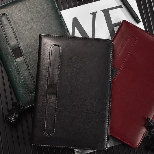 New for Hongdian A5 Notebook Business Office Notepad Student Diary Exquisite Notebook Portable Leather Thickened Customization