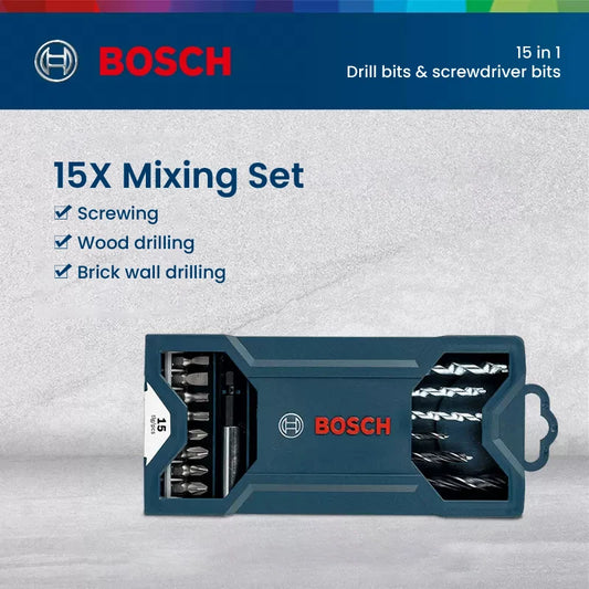 Bohrer-Set 2025: Bosch 15pcs Screwdriver Bits Impact - Woodworking Stone Drill Bit 4/6/8mm Collection