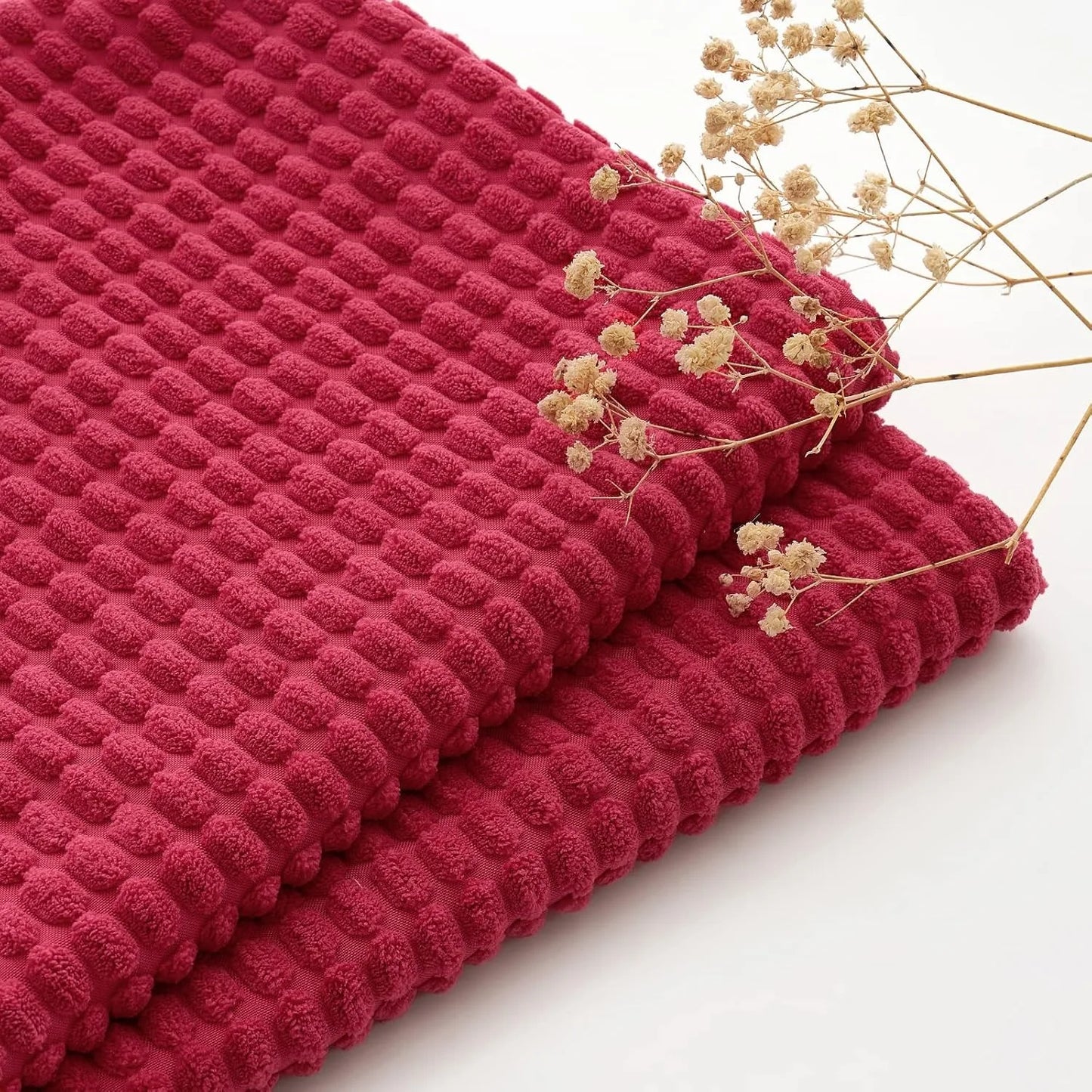 Christmas Red Throw Pillow Covers Decorative Christmas Pillow Covers Soft Corduroy Lumbar Pillow Covers, Cushion Case Home Decor