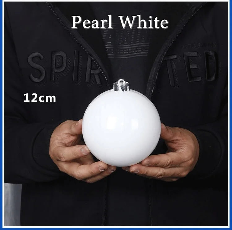 Pearlescent Kugel Glänzende Christbaumkugel - Durchmesser 12-25 cm Kunststoff