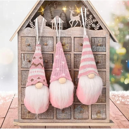 Choice Santa Elfen Handgefertigt - Größe 15x6x4 cm 3er Pack