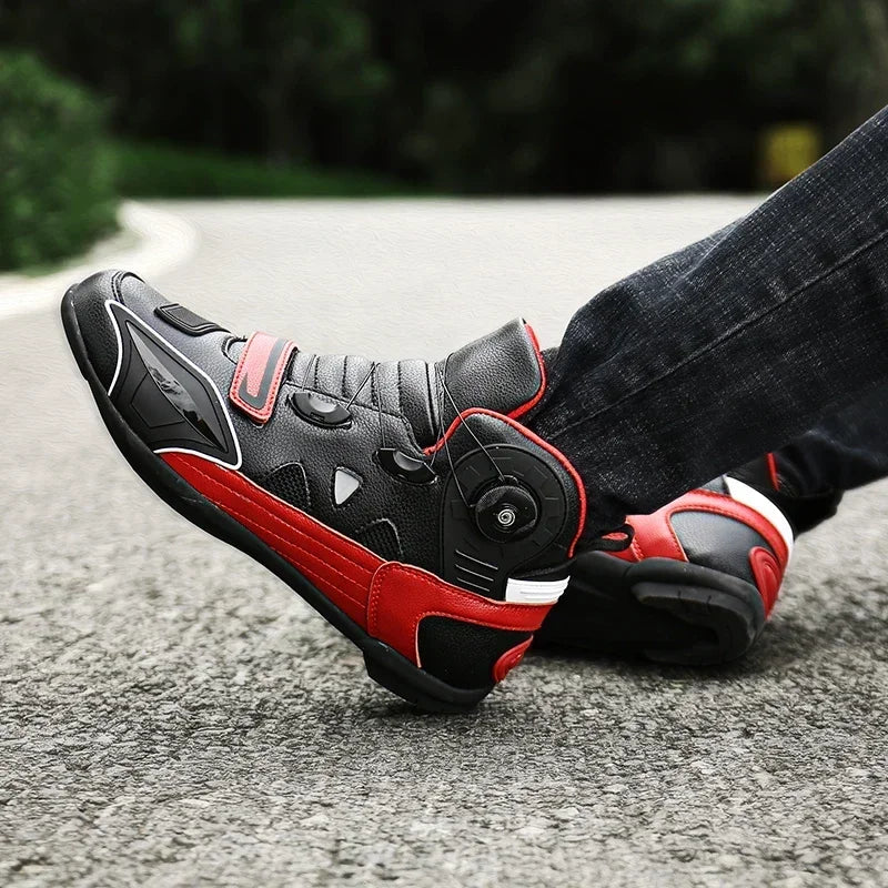 CN Fujian Leder Motocross Stiefel Knöchelhoch - Plus Size Antirutsch Atmungsaktiv