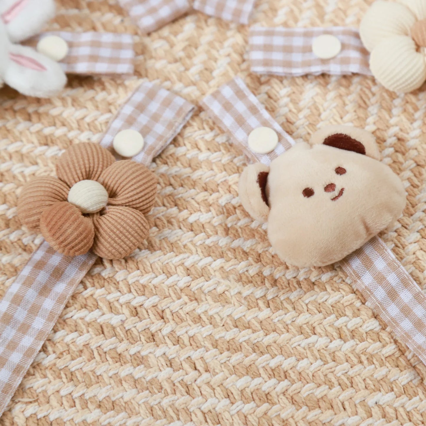 Baby Pacifier Clip Cute Bear Pacifier Chain Baby Pacifier Handheld Tooth Toy For Boys And Girls Enlightening Toy Pacifier Chain