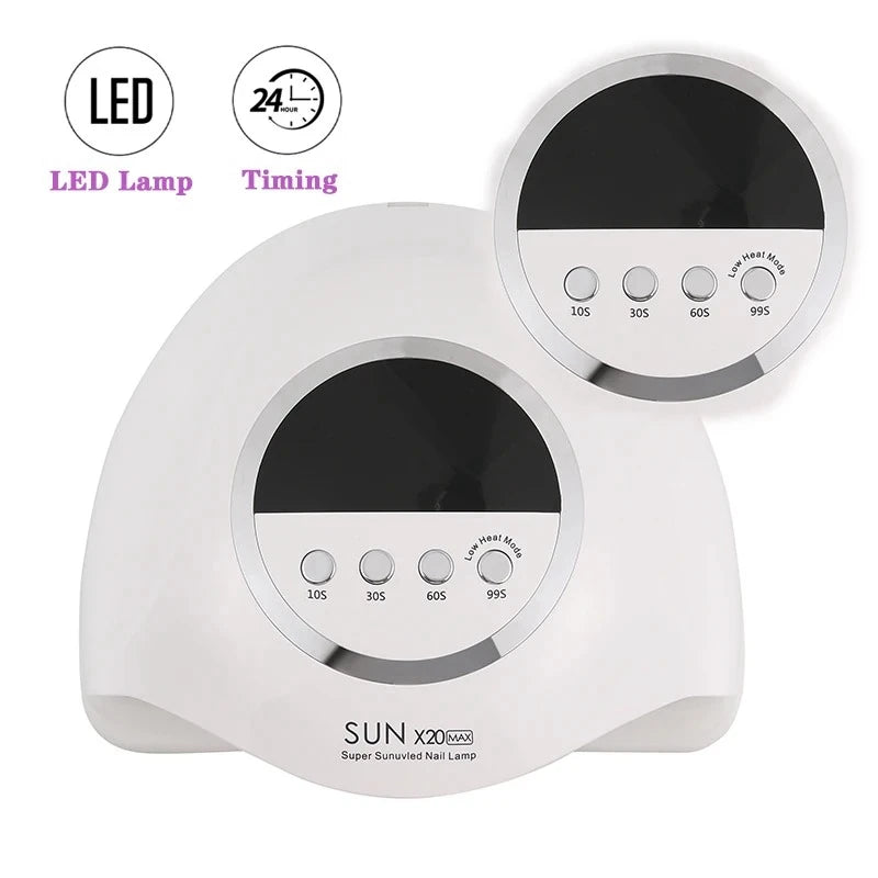 High Power Quick Drying Phototherapy Machine UV Nail Baking Lamp 320W SUN X20MAX 72 LEDs UV Nail Gel Polish Curing Manicure Lamp