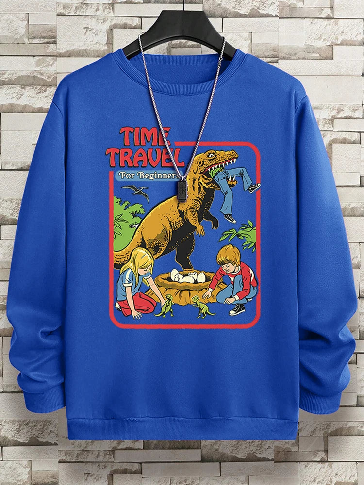 Teekossc Sweatshirt Harajuku Druck-M L, Polyester, O-Kragen