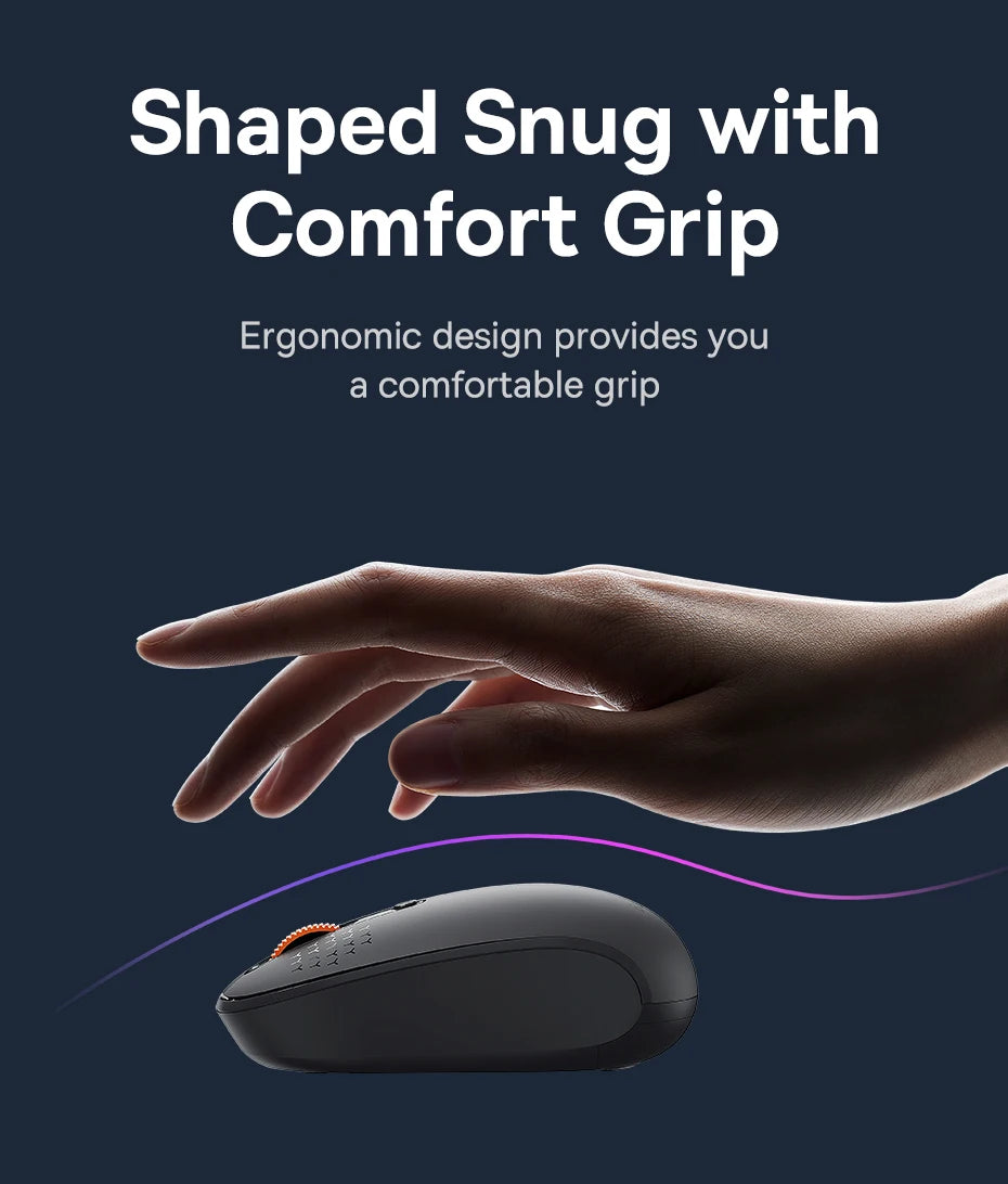 Baseus Maus 1600DPI Silent - Bluetooth/2,4GHz, kompakt