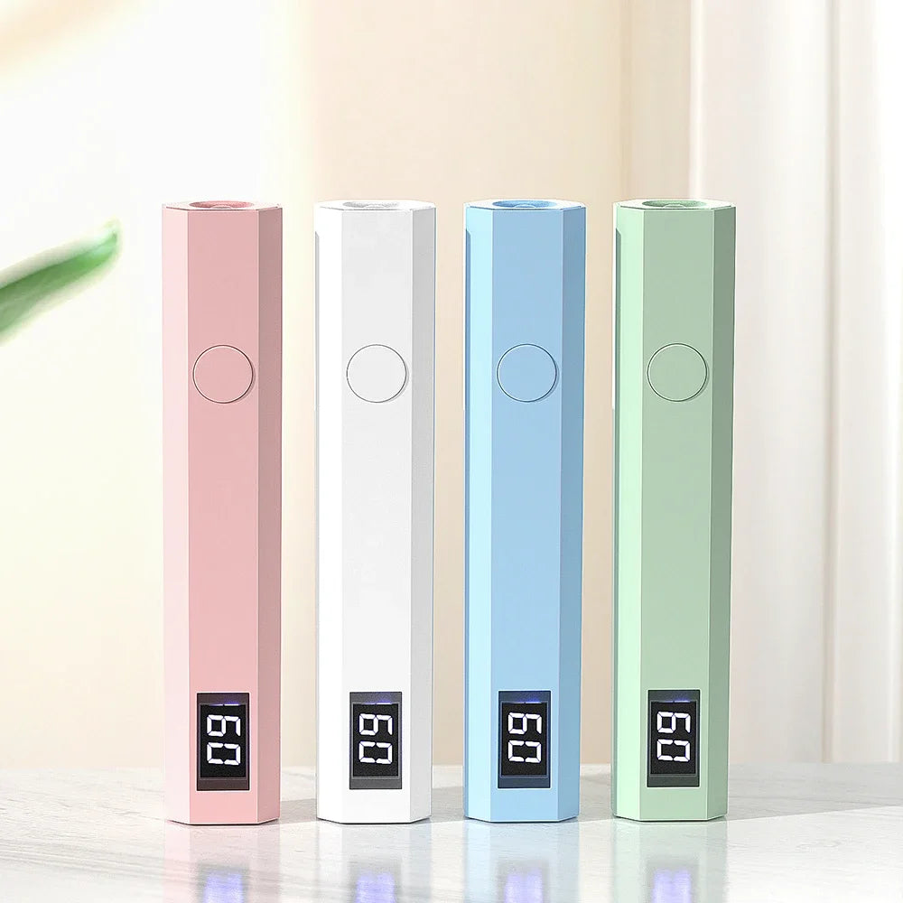 Handheld Mini UV LED Nail Lamp for Gel Polish Curing USB Rechargeable Quick Dry Portable Manicure Machine Nail Art Tool